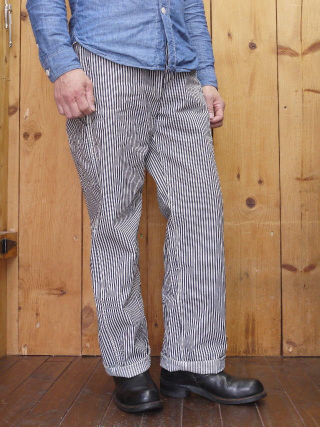 SUGAR CANE シュガーケーン 11oz. ヒッコリーストライプワークパンツ