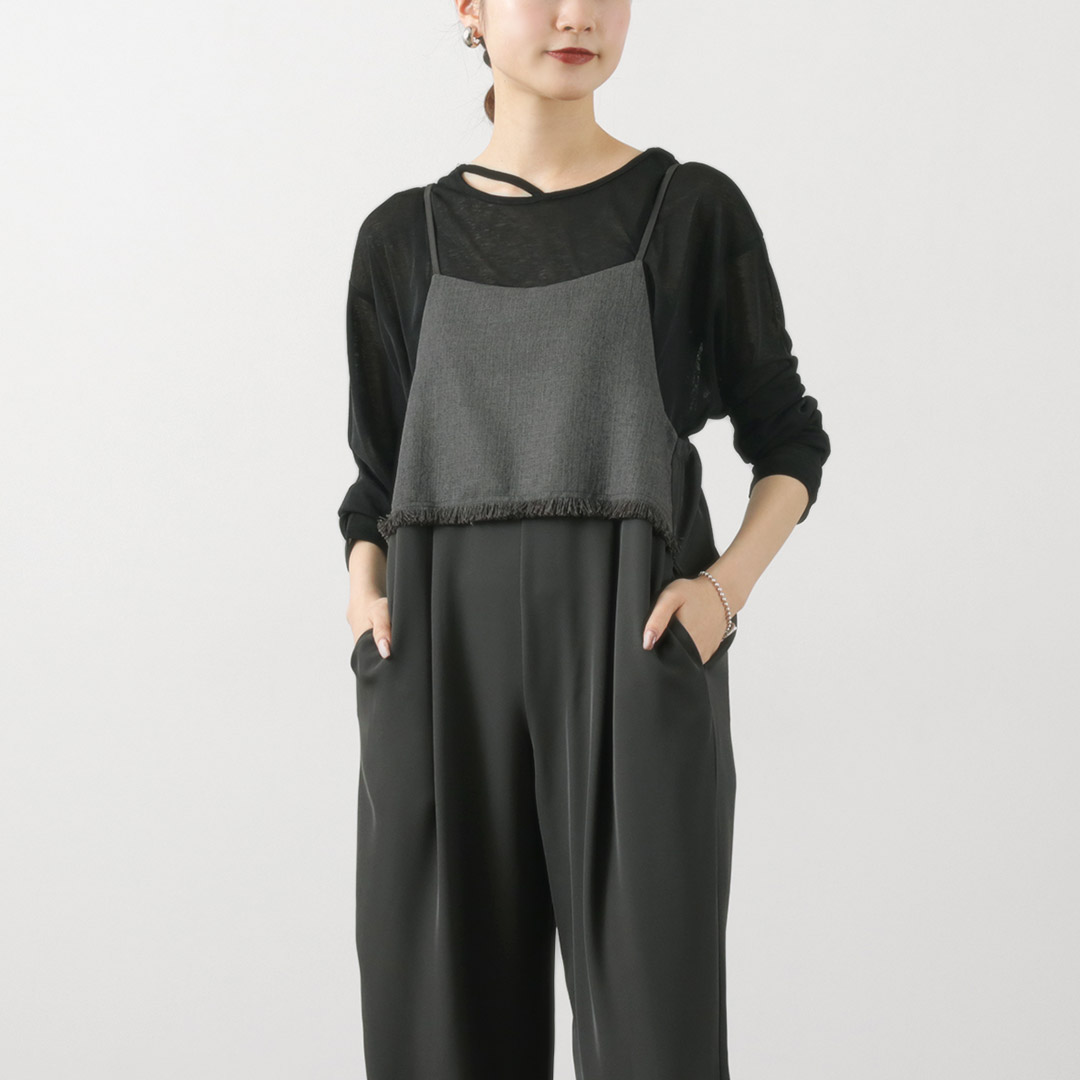 CYAN TOKYO（シアントーキョー） フリンジ切替 ジョガーサロペット