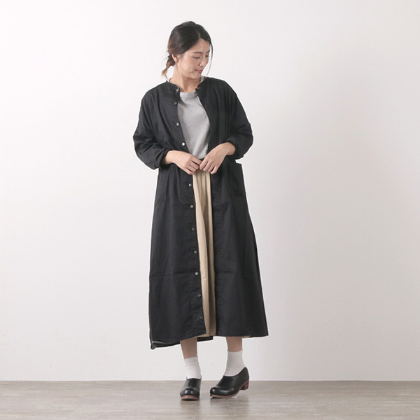 HARVESTY（ハーベスティ） 60サテン アトリエローブ / ワンピース