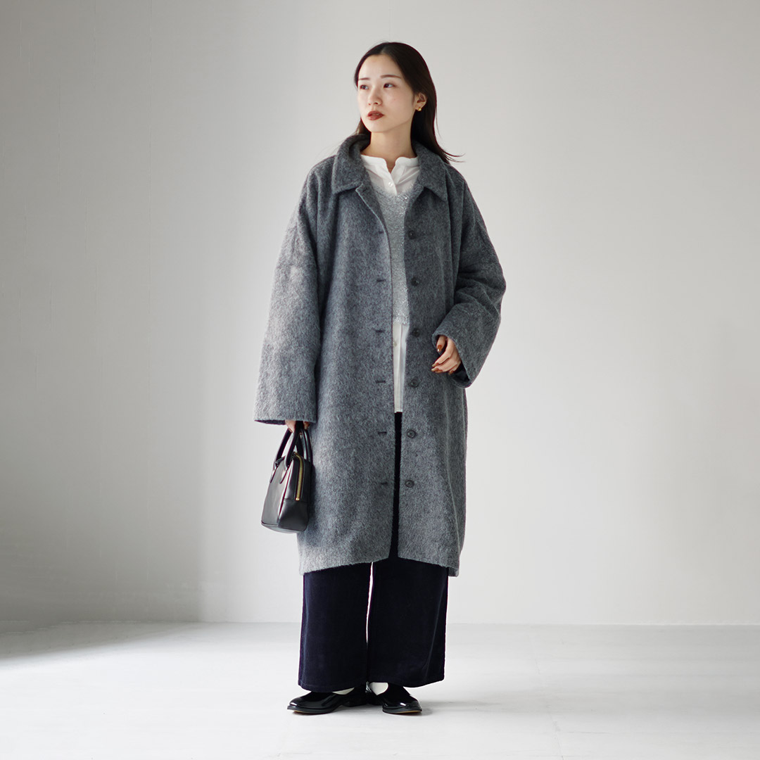 mizuiroind（ミズイロインド） ワイドシャツ コートジャケット