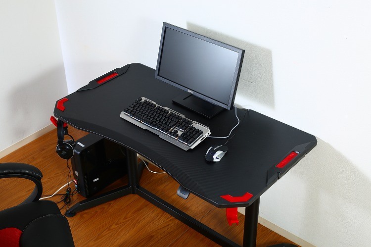 ゲーミングデスク 机 昇降デスク 120cm デスク パソコンデスク 学習机