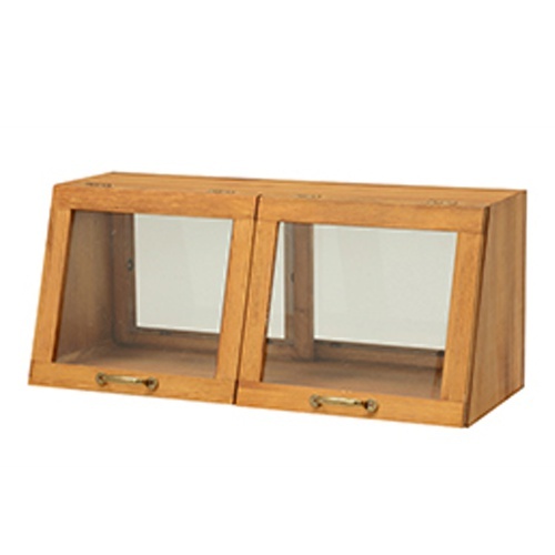 カウンター上収納 両面 扉付き おしゃれ 食器棚 木製 スパイス 奥行