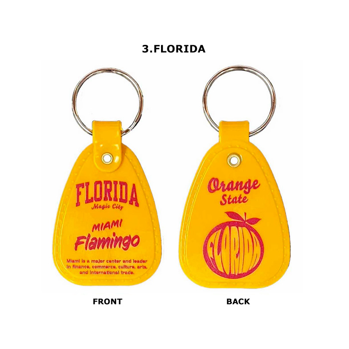 キーホルダー サドルキータグ ノベルティ 車の鍵 紛失防止 USA