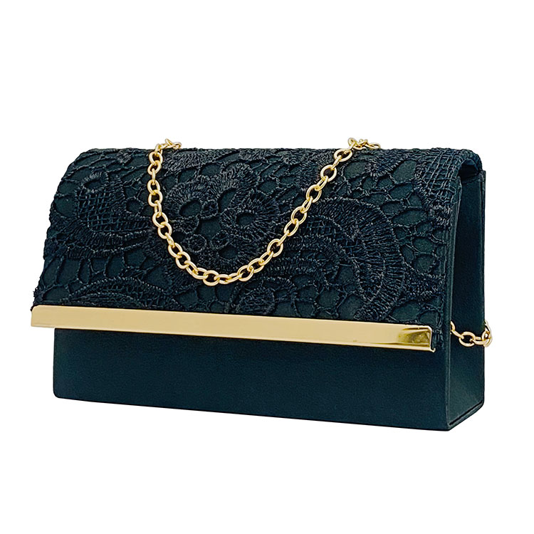 パーティーバッグ 結婚式 バッグ パーティ お呼ばれ 黒 ゴールド 和装