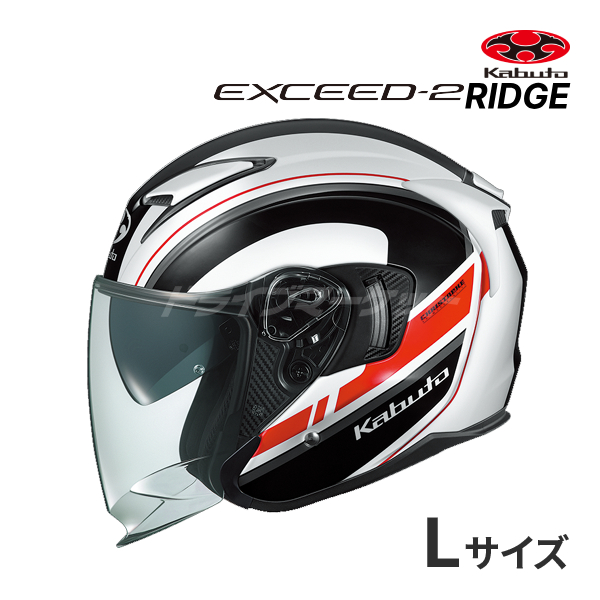 EXCEED OGK KABUTO EXCEED-2 RIDGE ホワイトブラック L(59-60cm