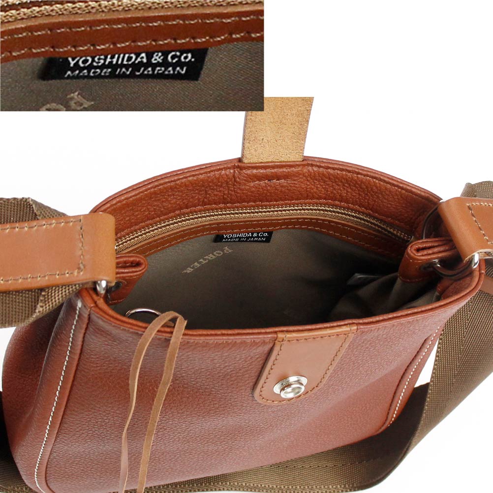 ポーター シスコ ショルダーバッグ(L) 小さめ メンズ 革 斜め掛け 吉田