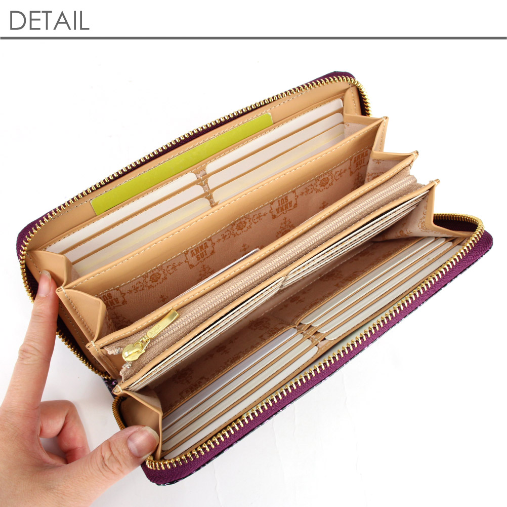 ANNA SUI（アナスイ） 財布 長財布 ラウンドファスナー ルーミー