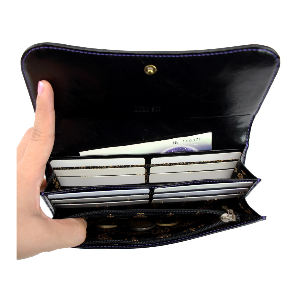 ANNA SUI（アナスイ） 財布 がま口 長財布 レディース レザー ブランド