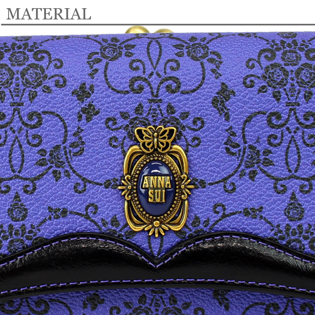 ANNA SUI（アナスイ） 財布 がま口 長財布 レディース レザー ブランド