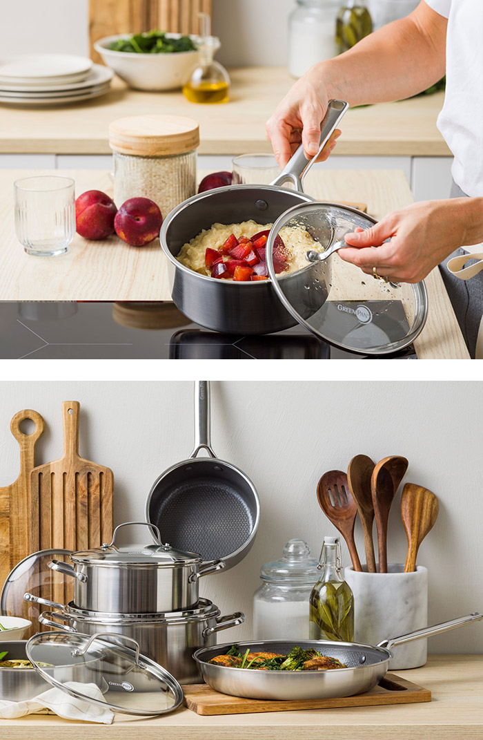 GREEN PAN（グリーンパン） APEX エーペックス ソースパン 18cm ガラス