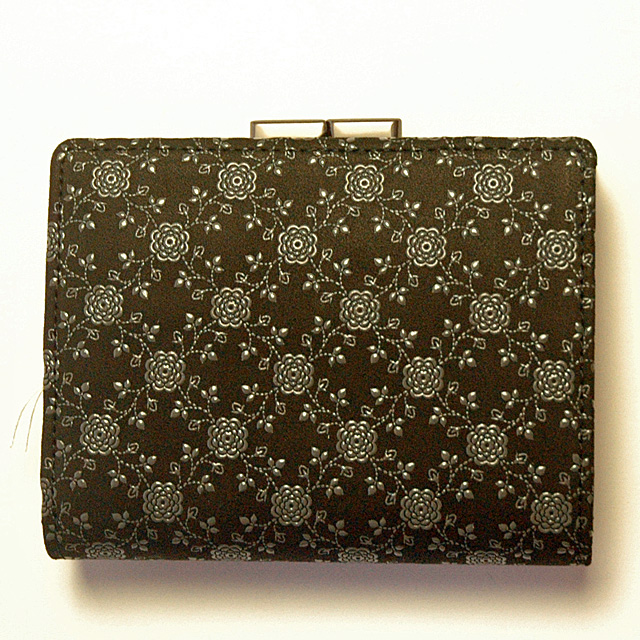 印傳屋（INDEN-YA） 印伝 財布 二つ折り レディース 日本製 鹿革 甲州