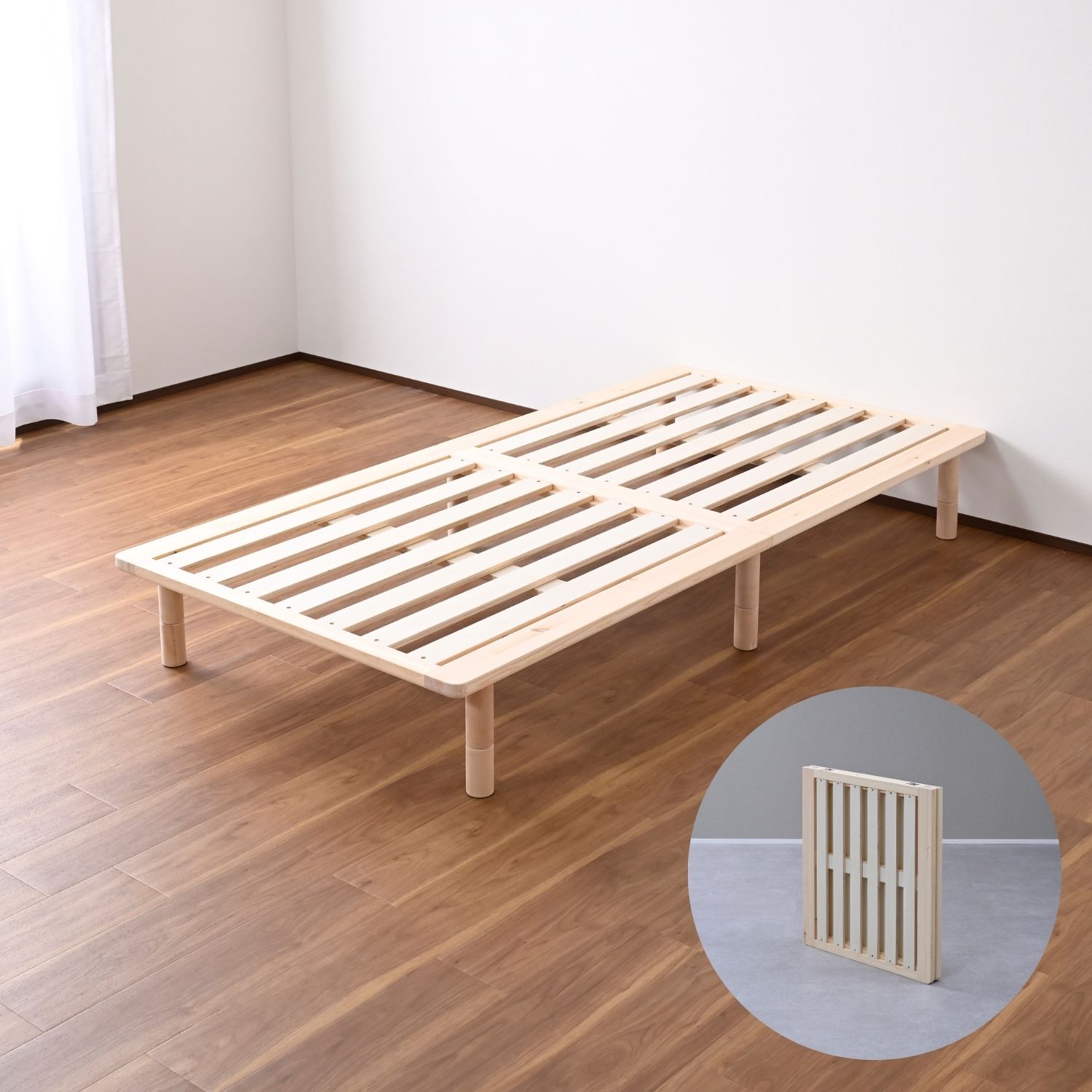 山善（YAMAZEN） ベッド シングル すのこベッド ベッドフレーム 組立