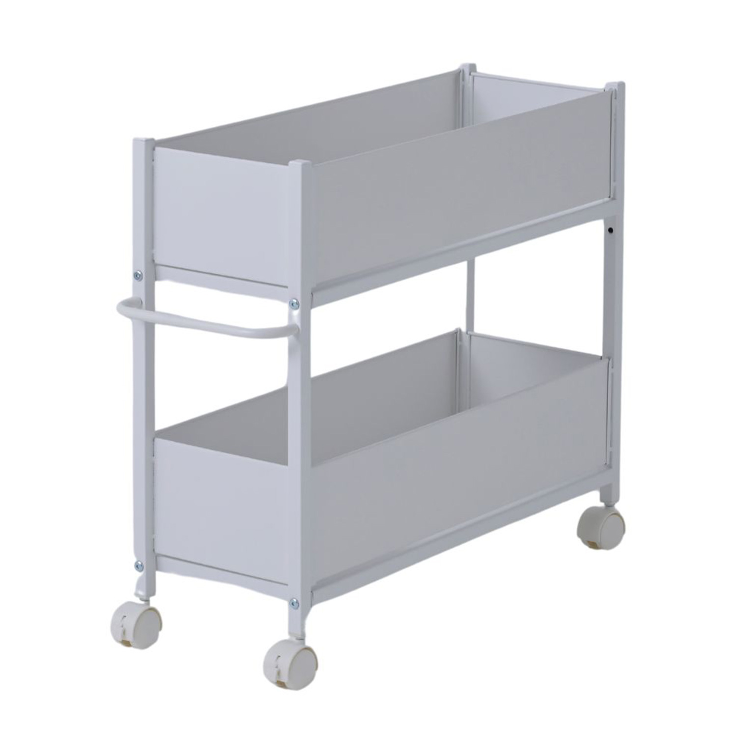 山善（YAMAZEN） 2個組 頑丈 収納ラック キャスター付き 奥行76 高さ