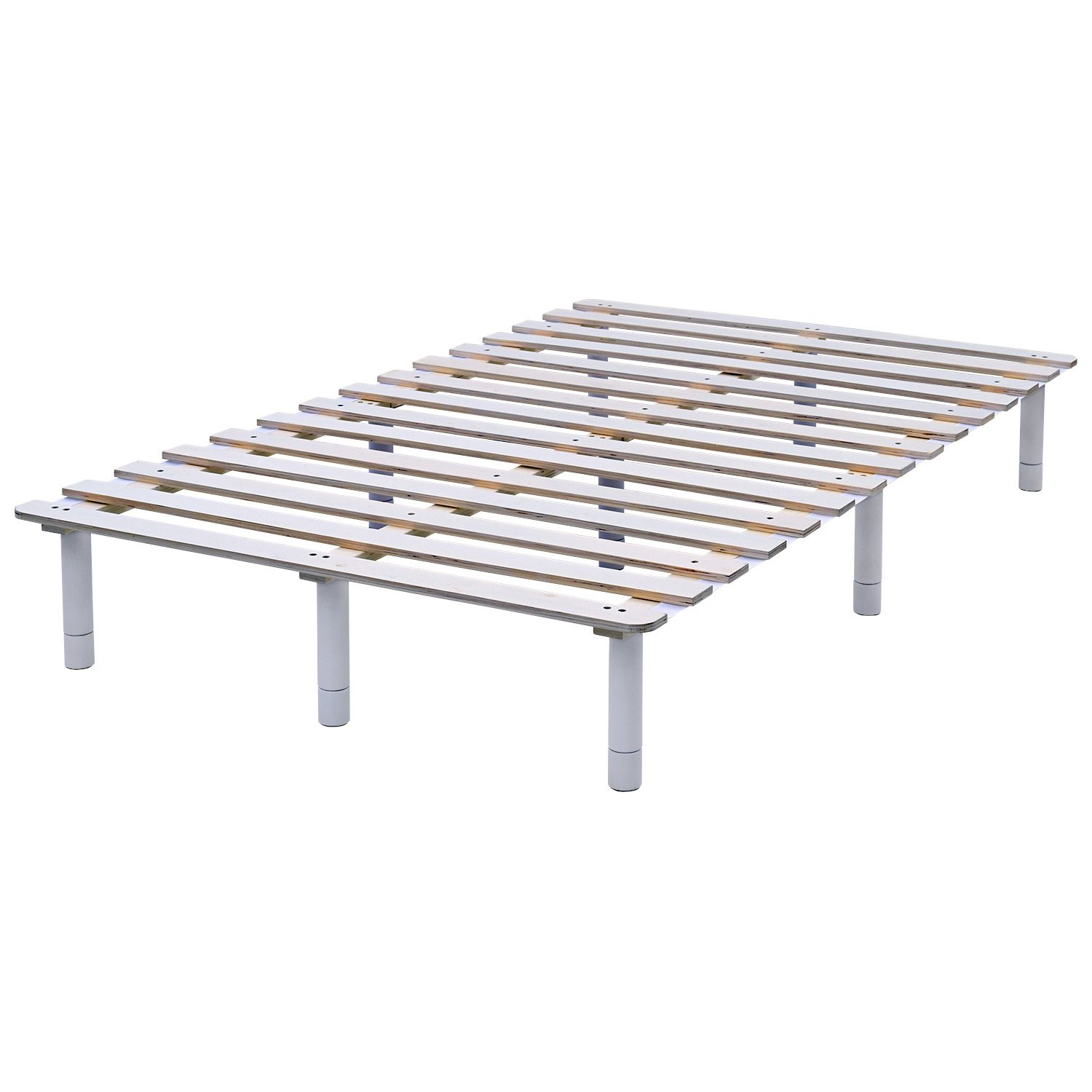 山善（YAMAZEN） すのこベッド ダブル 高さが変えられる すのこ 脚付き