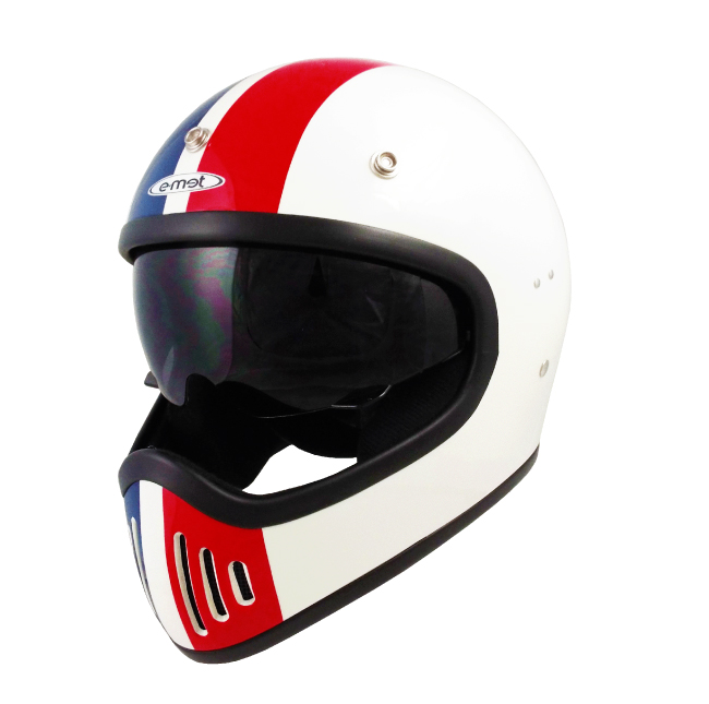 族ヘル バイク フルフェイス ヘルメット EFV-15design レトロ