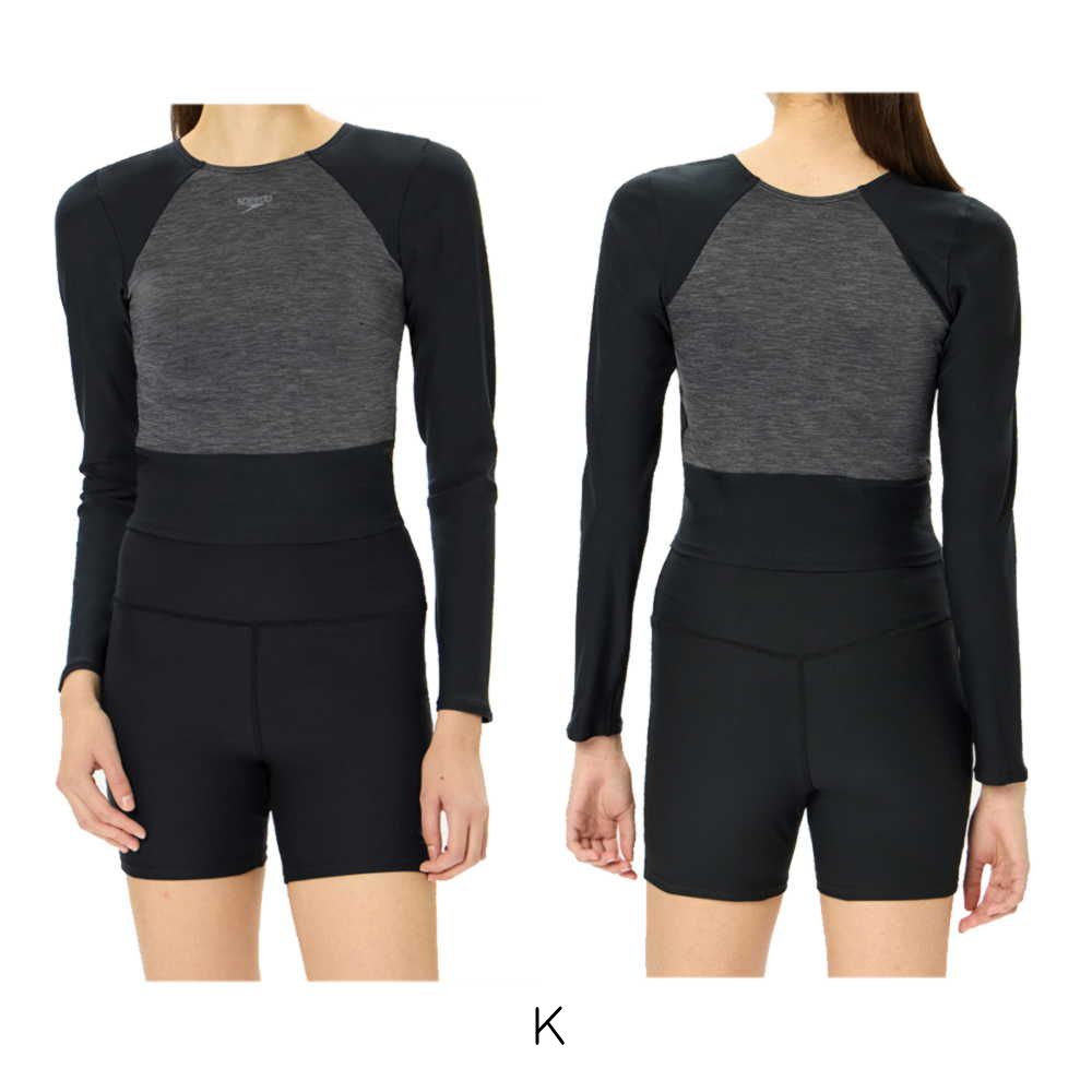 speedo（スピード） フィットネス水着 レディース セパレート 長袖