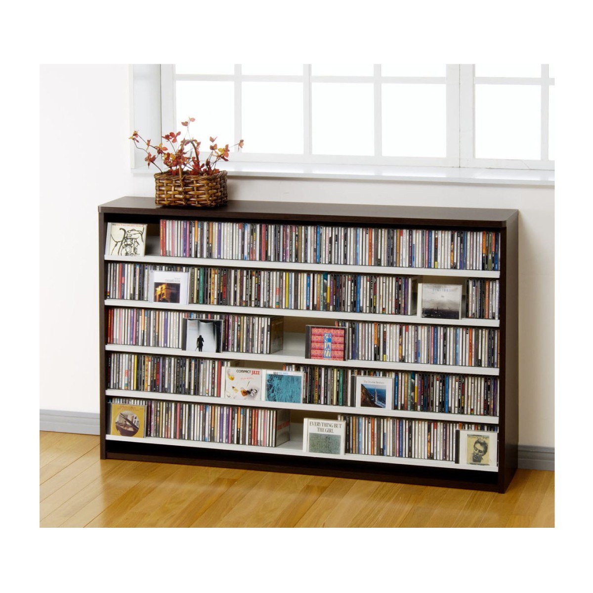 オークス（AUX） cdラック cd 収納 スリム 大容量 おしゃれ CD