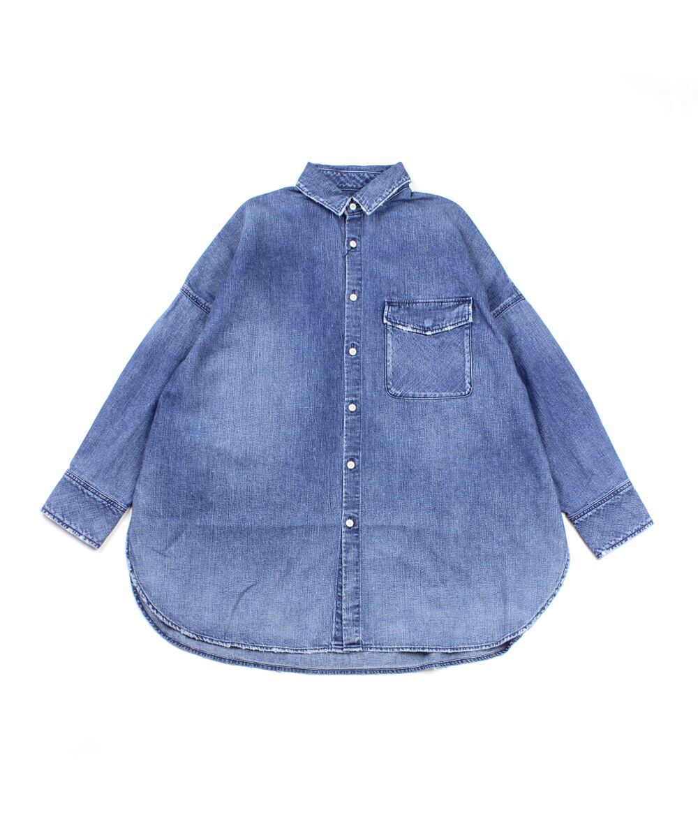 アッパーハイツ ビッグデニムシャツ オーバサイズシャツ THE FLUTTER