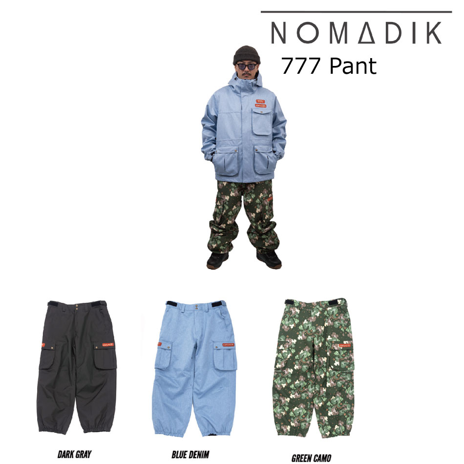 25-26 ノマディック ボードパンツ スリーセブン パンツ NOMADIK 777