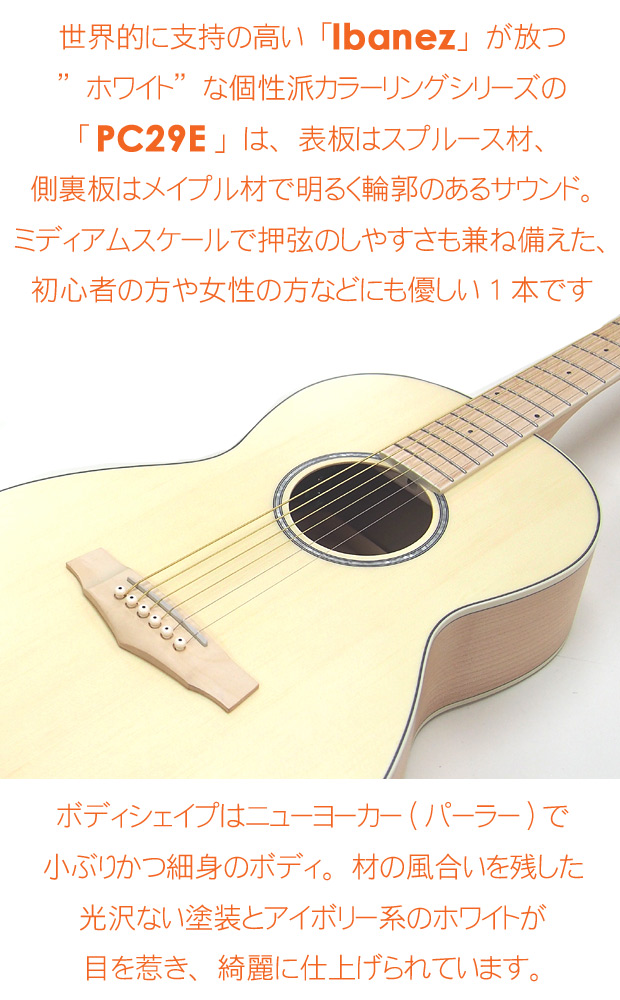 Ibanez（アイバニーズ） PN29E OPN エレアコ アコースティックギター