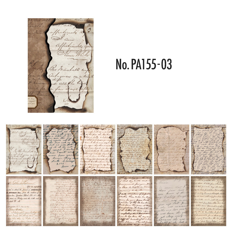 コラージュ 素材 デザイン ペーパー 手紙 英字新聞 楽譜 ジャンク