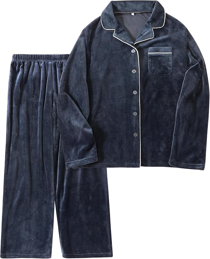 Nutopia ルームウェア レディース 前開き 長袖 冬 ベロア ゆったり