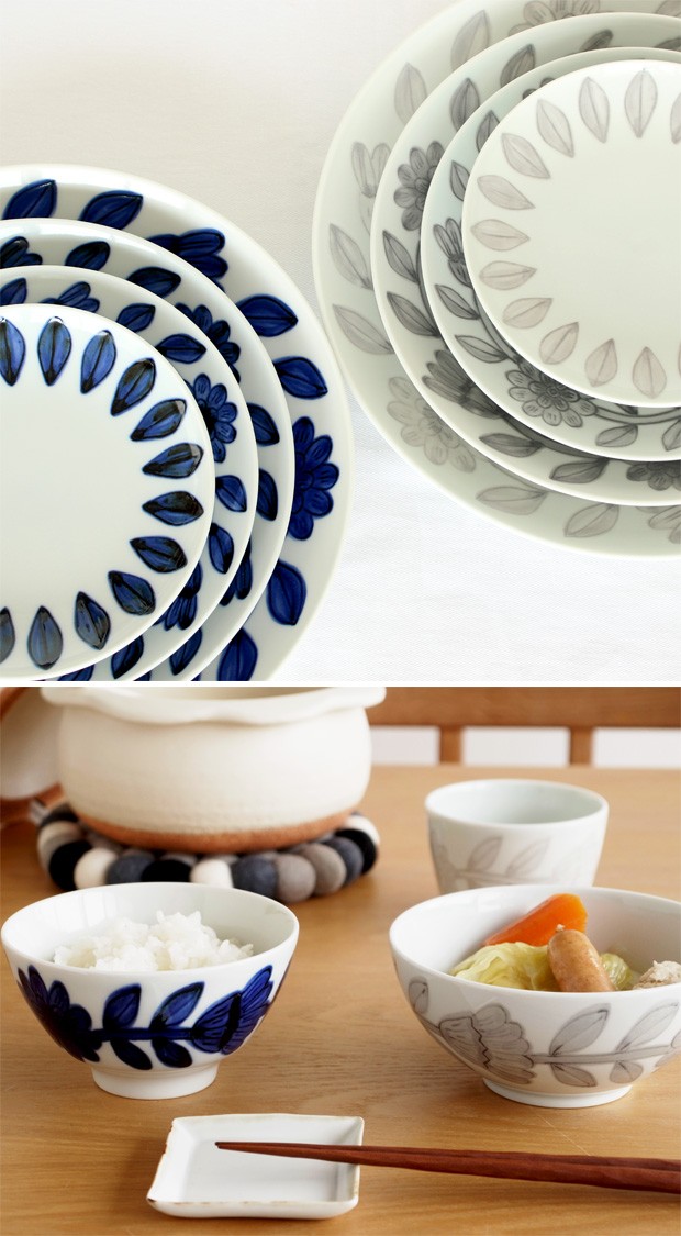 波佐見焼 西山窯 daisy デイジー プレート 22cm NISHIYAMA 和食器 磁器