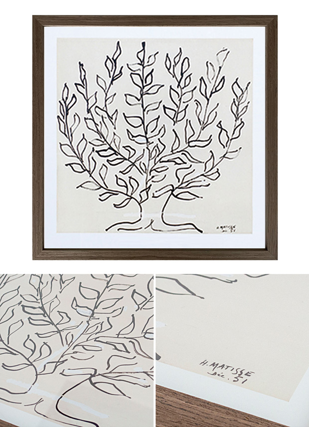 2/27-3/1はP10倍／ ポスター フレーム付き Le platane S 37.5×37.5cm