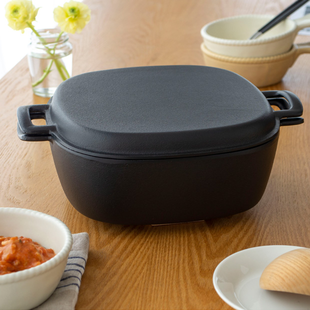 岩鋳（IWACHU） ＼2/27-3/1はP10倍／ 岩鋳 両手万能鍋 南部鉄器 鉄 蓋