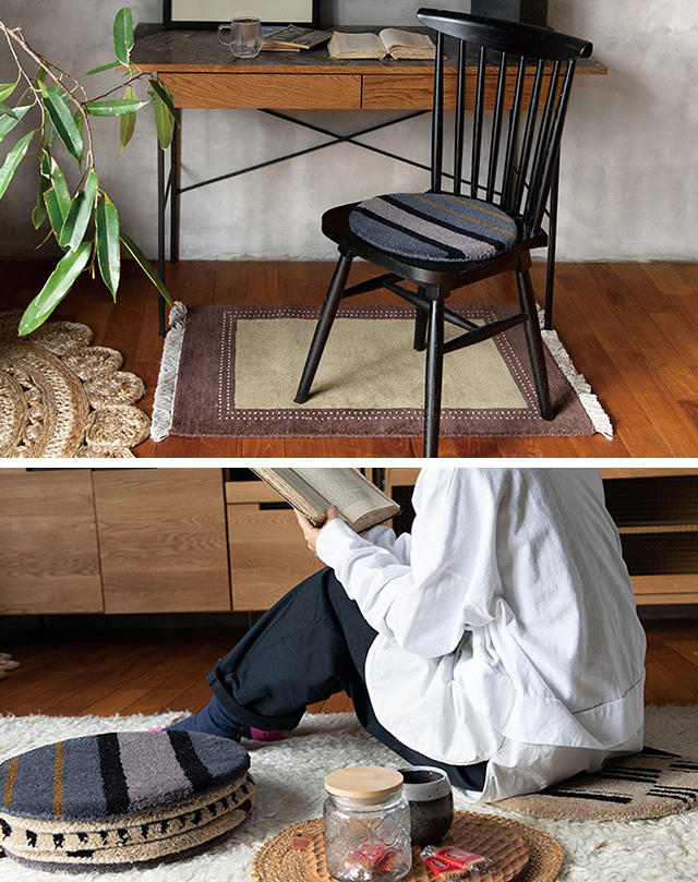 a.depeche（アデペシュ） a.depeche pell ペル ウールチェアパッド