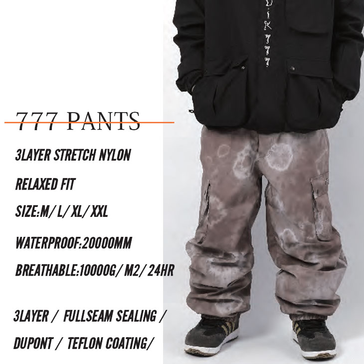 NOMADIX 24-25 NOMADIK ノマディック ウエアー 777 PANTS パンツ SNOW