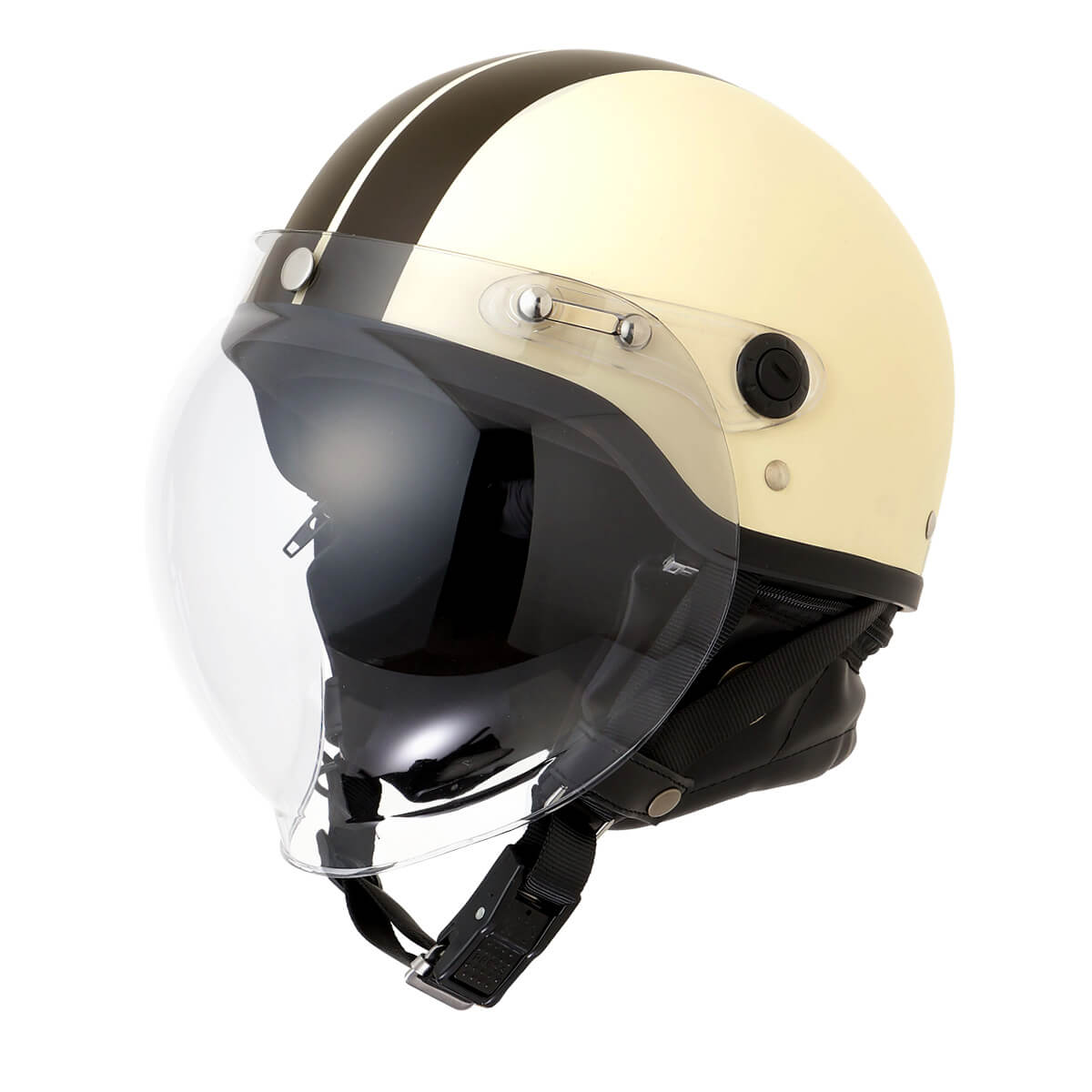 ヘルメット バイク 原付 スクーター ハーフヘルメット シールド付き SG