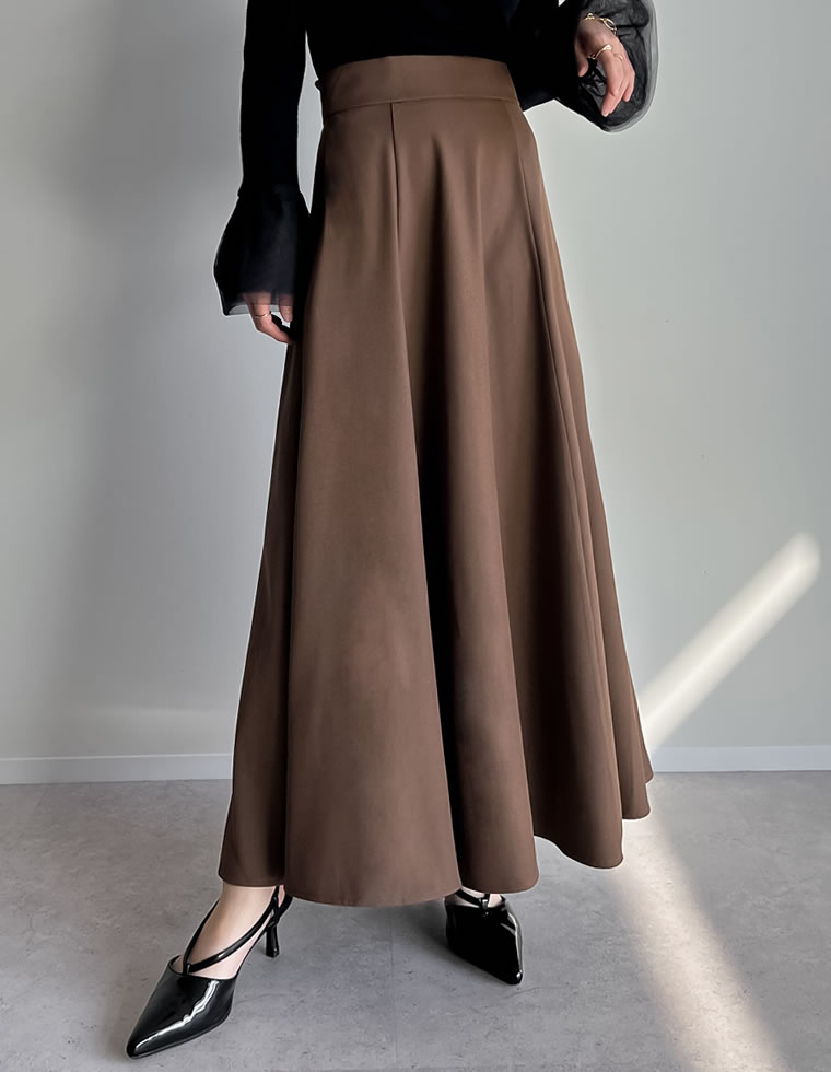 Re:EDIT（リエディ） スカート レディース ロングスカート フレア ハイ