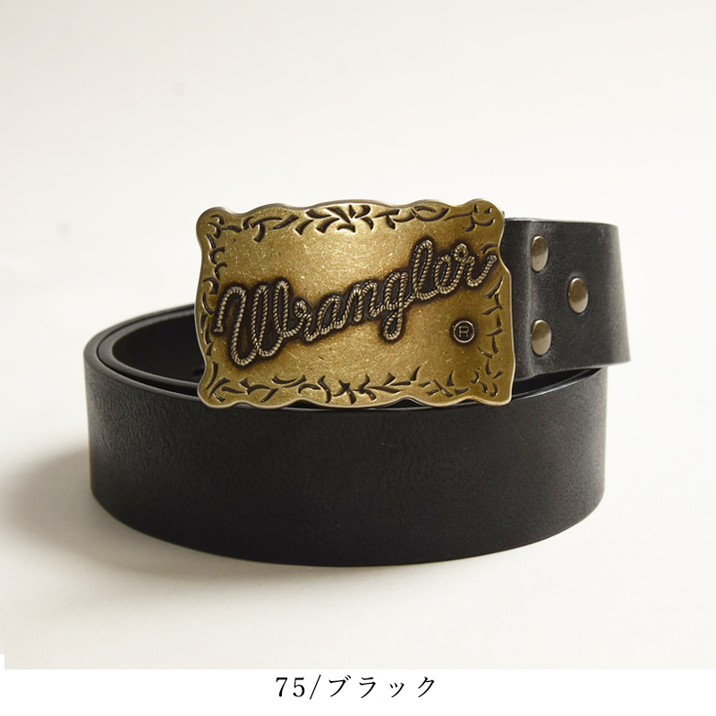 Wrangler/ラングラー カウボーイ レザーベルト メンズ 男性 紳士 牛革