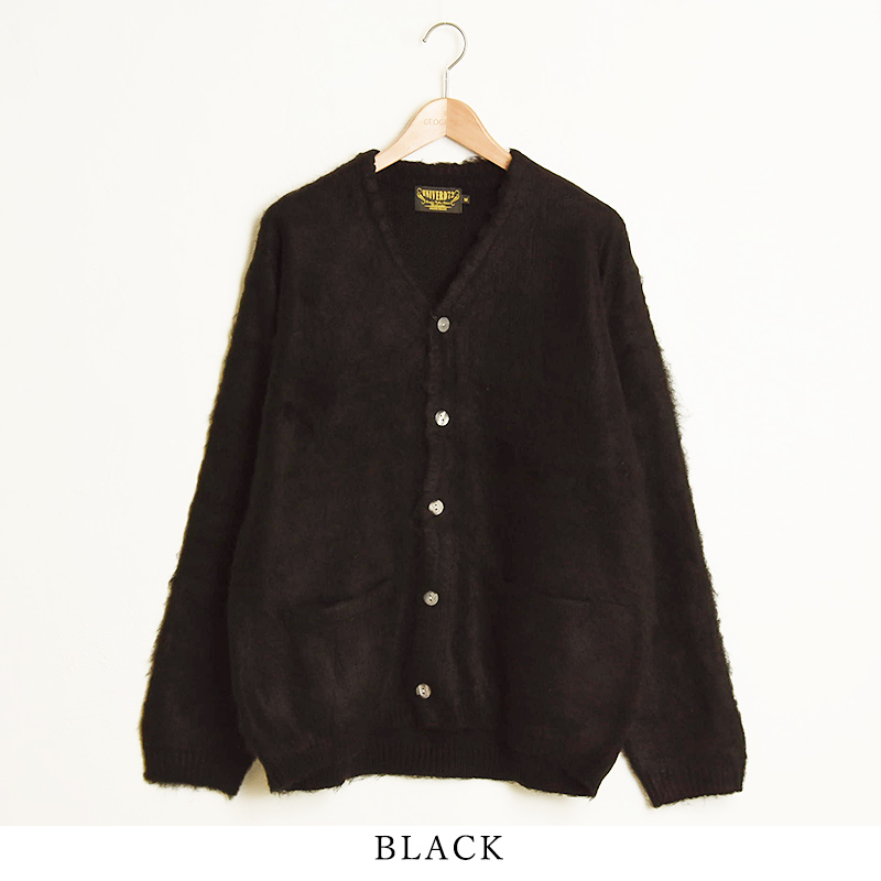 HOUSTON（ヒューストン） 秋冬新作 定番 モヘアタッチカーディガン