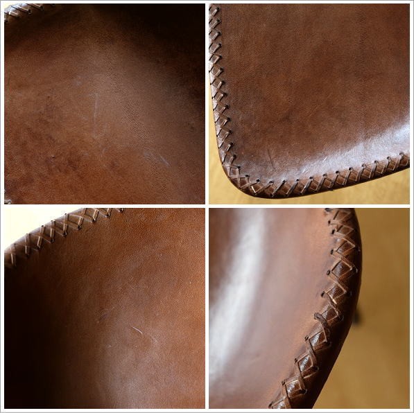 スツール レザー アンティーク おしゃれ 本革 革張り ロートアイアン