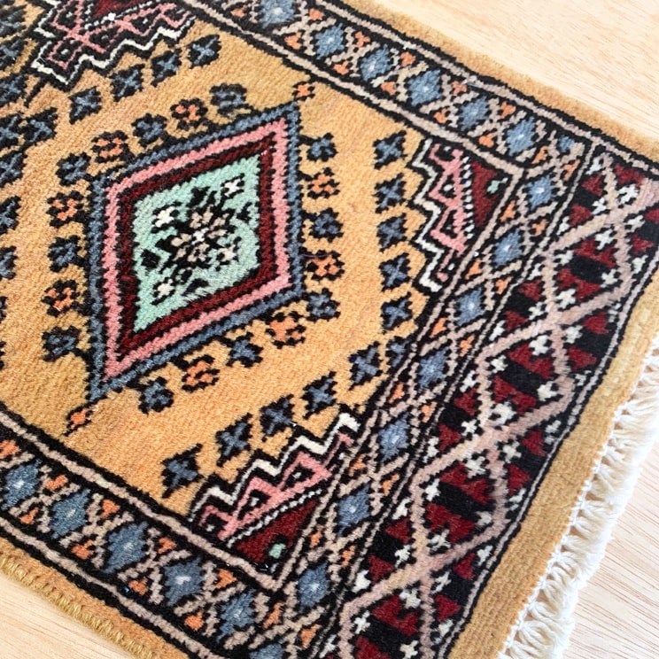 ヴィンテージ トライバル ラグ 87cm×30cm ブラウン : giftgiftgift