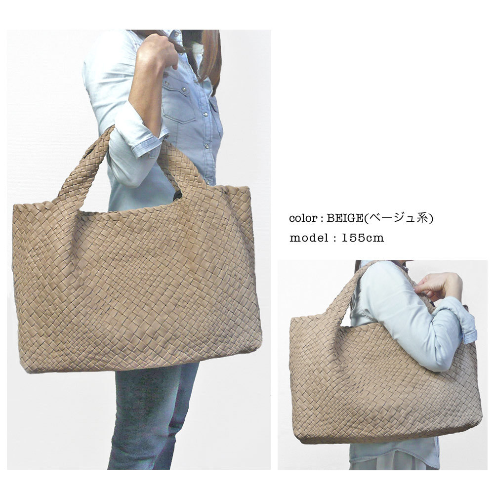 残りわずか FALORNI ファロルニ A4 ラムレザー メッシュ トートバッグ