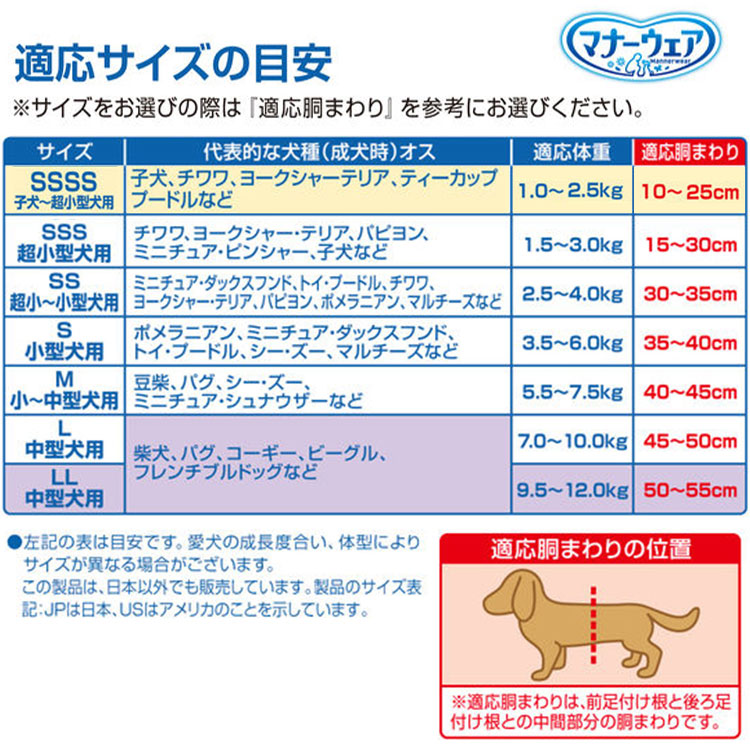 ユニ・チャームペット マナーウェア 男の子用 Lサイズ 4種のデザイン