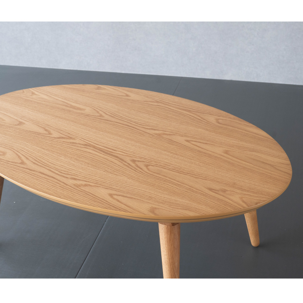 GOOD LIFE INTERIOR こたつ テーブル 楕円形 105×70cm 天然木 おしゃれ