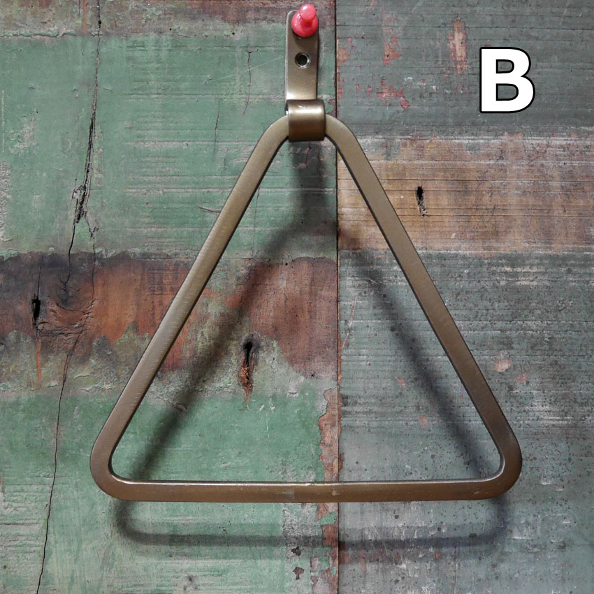 アンティーク アイアン タオルハンガー 三角 : アメリカン雑貨のグッズ