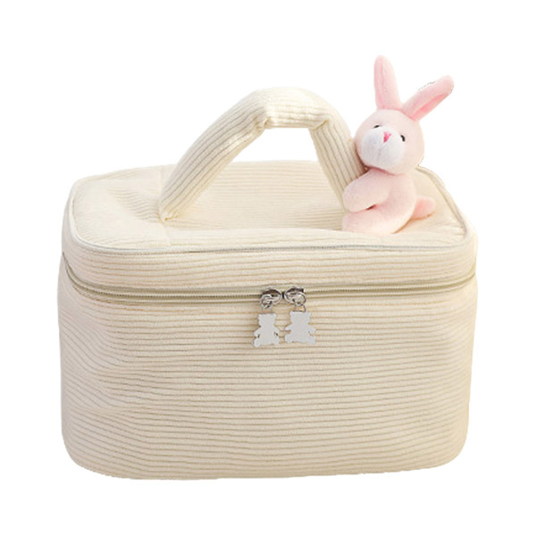 コスメポーチ バニティポーチ メイクポーチ 化粧ポーチ 大容量 ウサギ