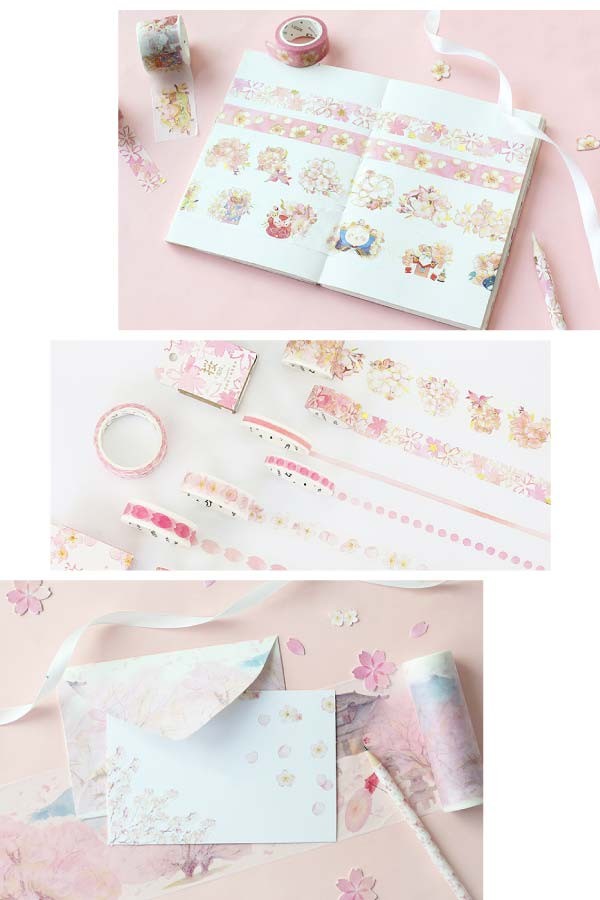 送料無料 桜 マスキングテープ マステ 30mm 桜柄 春 文具 和紙