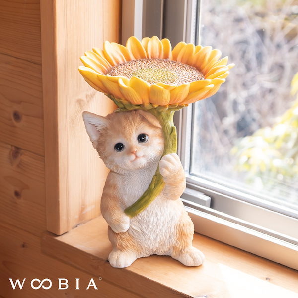 猫 置物 ガーデニング 雑貨 ガーデン オーナメント オブジェ 〔 茶トラ