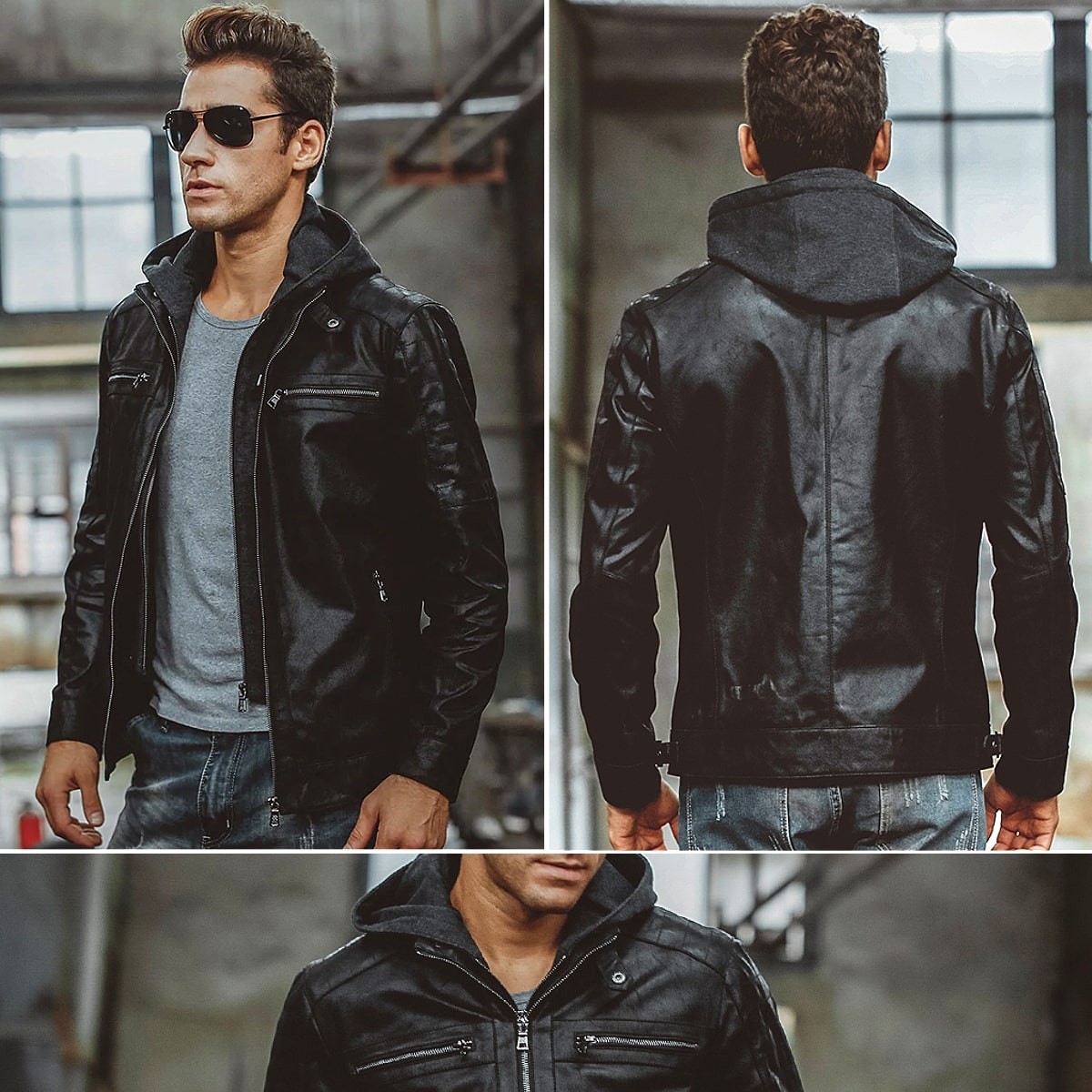 送料無料!】フード着脱可能! 全10サイズ メンズ デタッチャブルフード