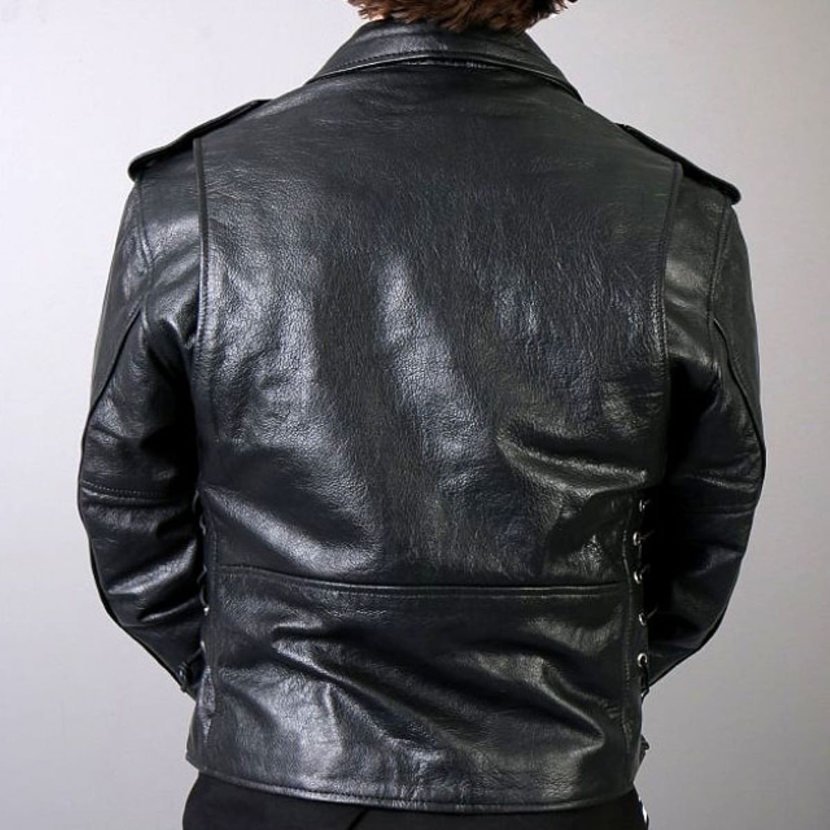 送料無料!】ホットレザー 本革 メンズ クラシック モーターサイクル