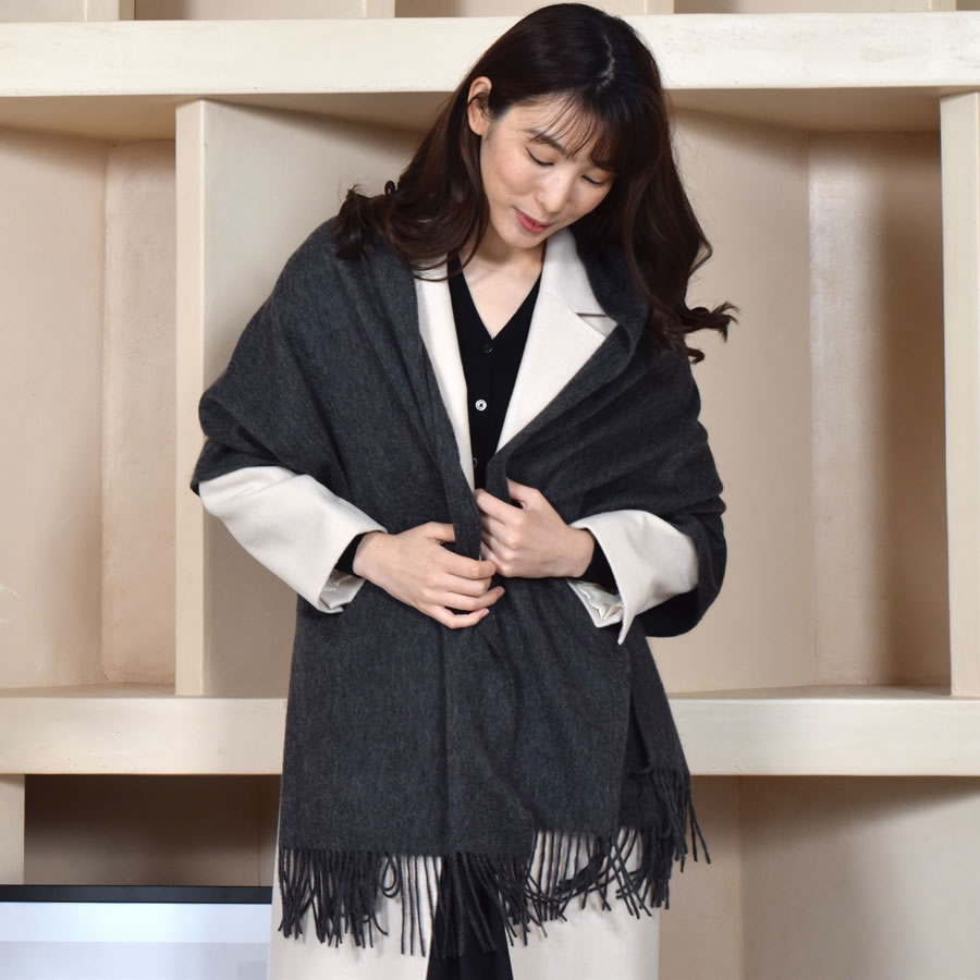 Merfirge 爆買 ストール 大判 カシミヤ100% カシミア 無地ストール