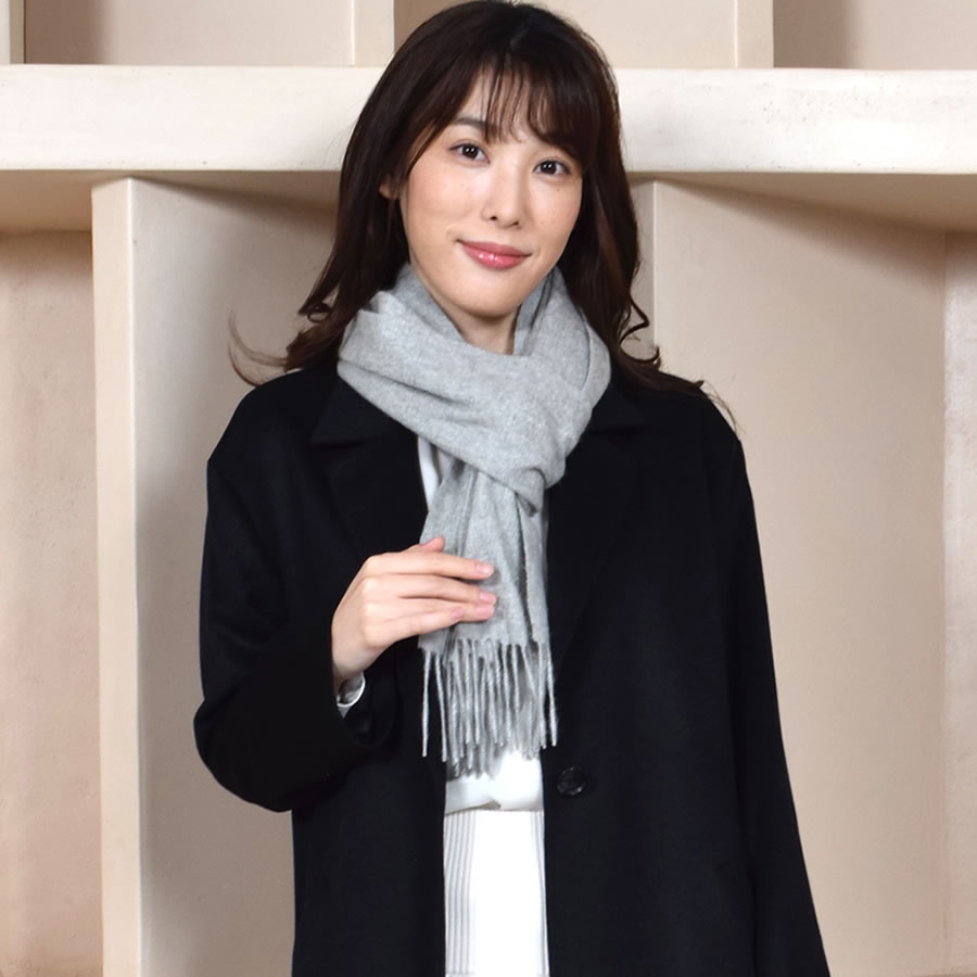 Merfirge 爆買 カシミヤ マフラー カシミヤ100%【名入れ刺繍可】 刺繍