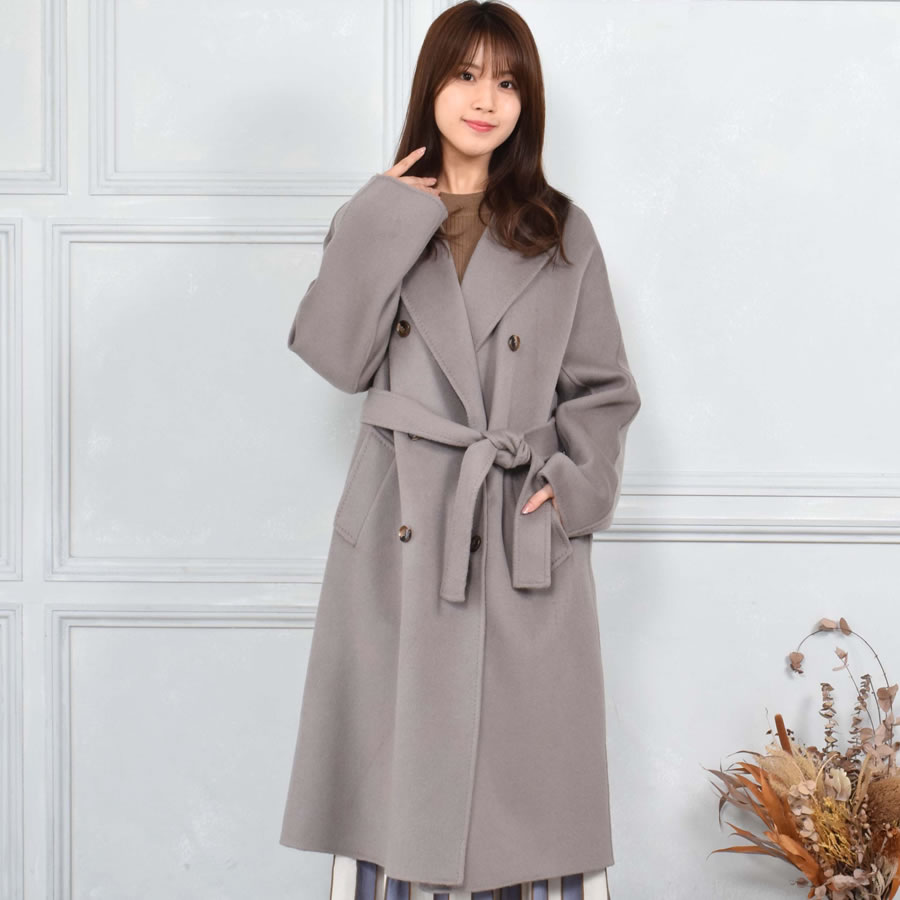 Merfirge 爆買 チェスターコート カシミヤコート カシミヤ混 ダブル