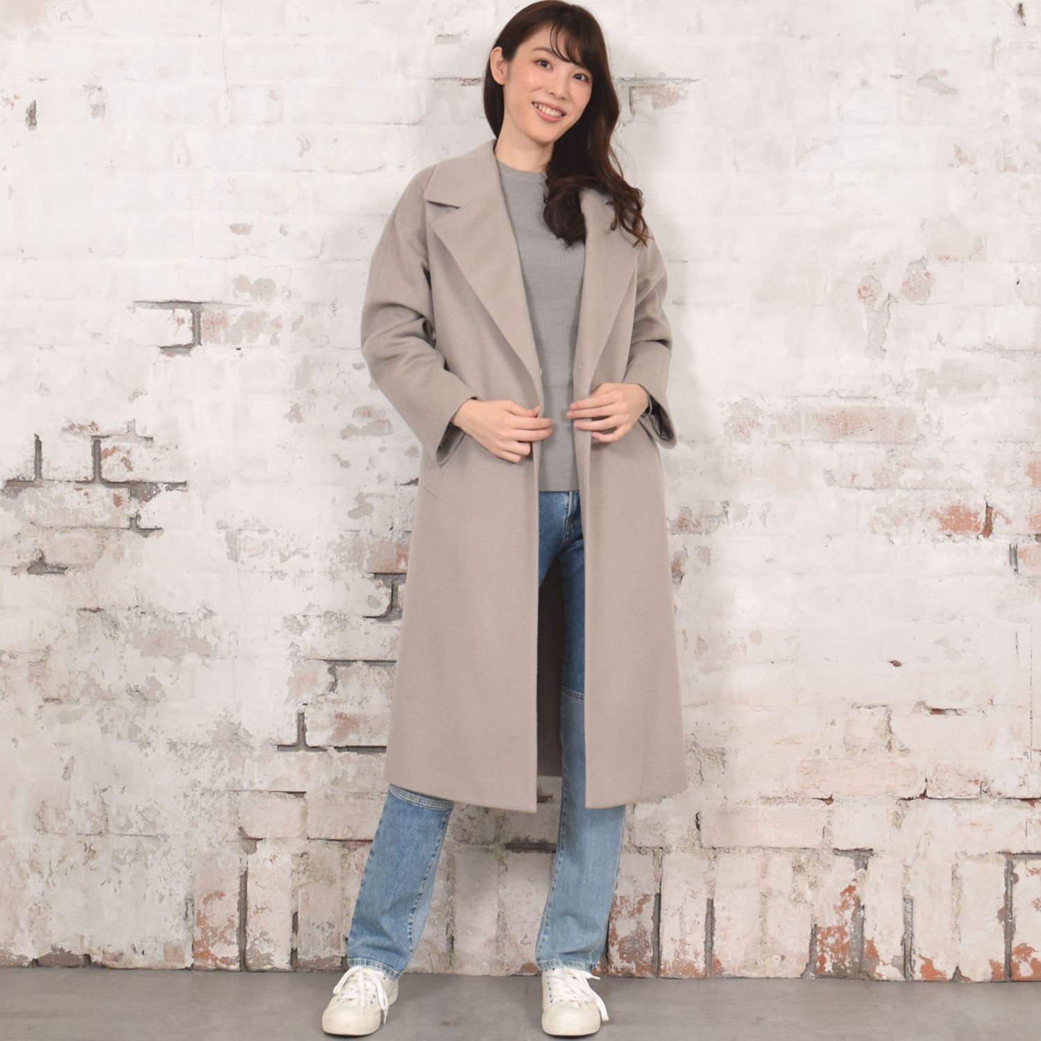 Merfirge 爆買 コート レディース チェスターコートカシミヤ ウール混